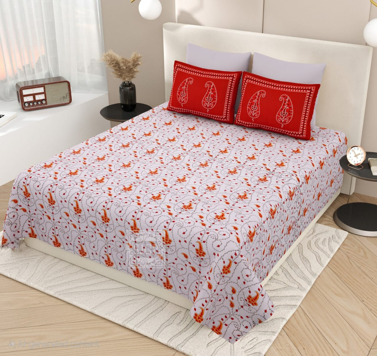 KASHIDA Double Bed Bedsheet