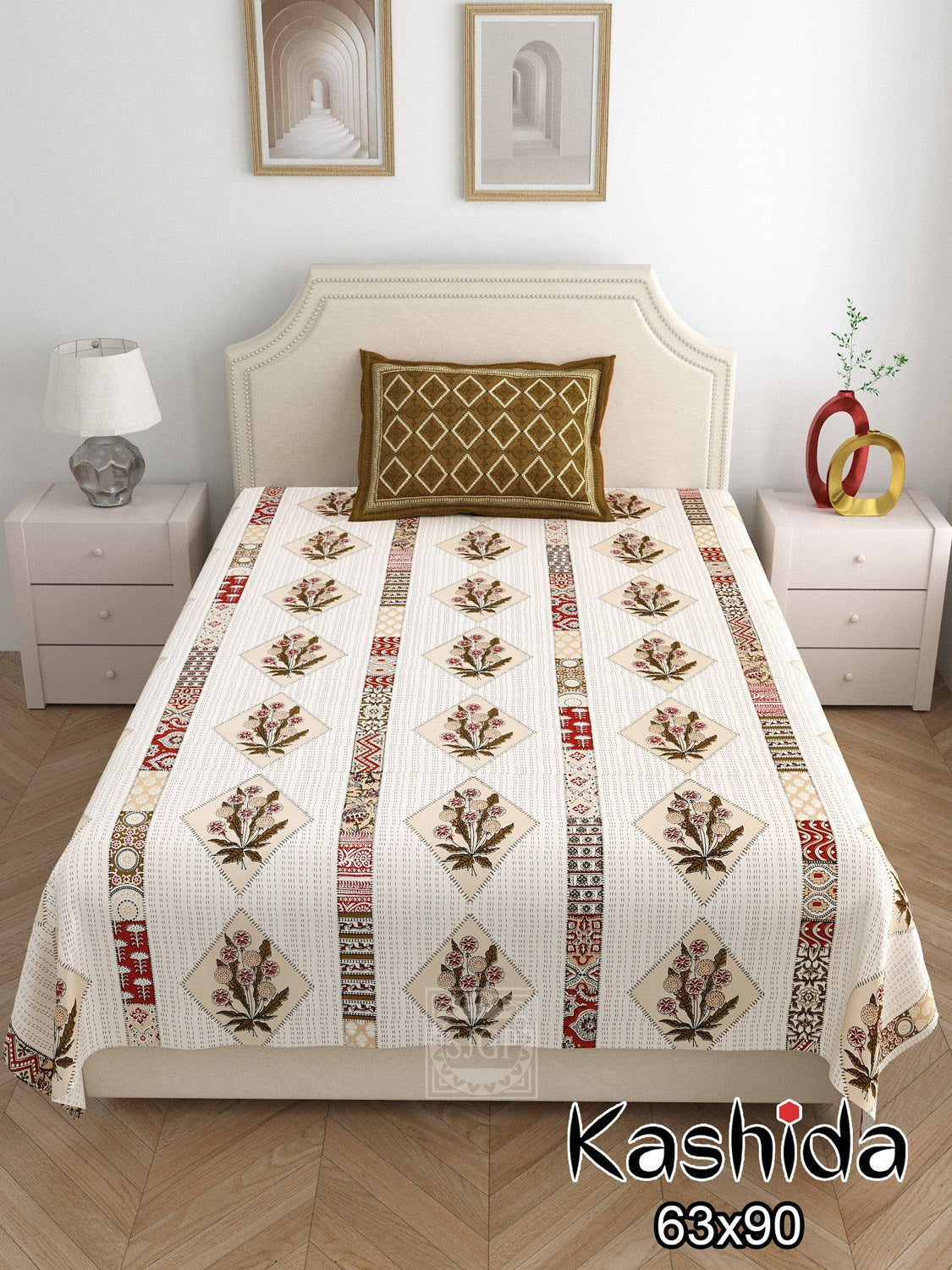 KASHIDA Single Bed Bedsheet