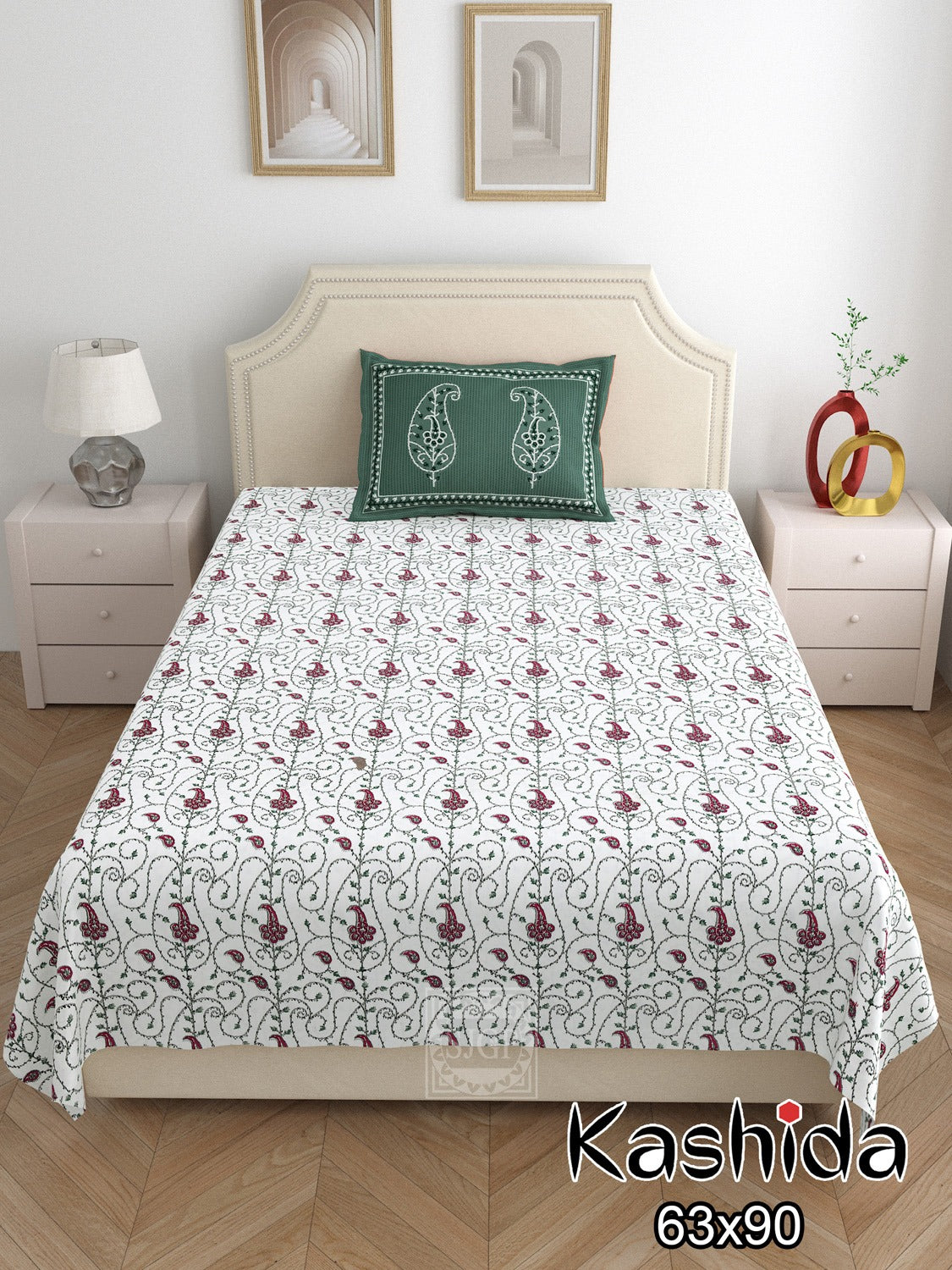 KASHIDA Single Bed Bedsheet