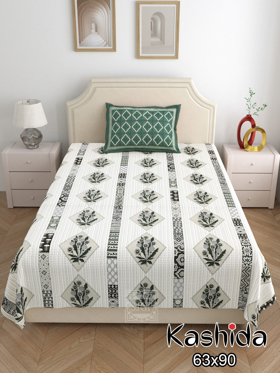 KASHIDA Single Bed Bedsheet
