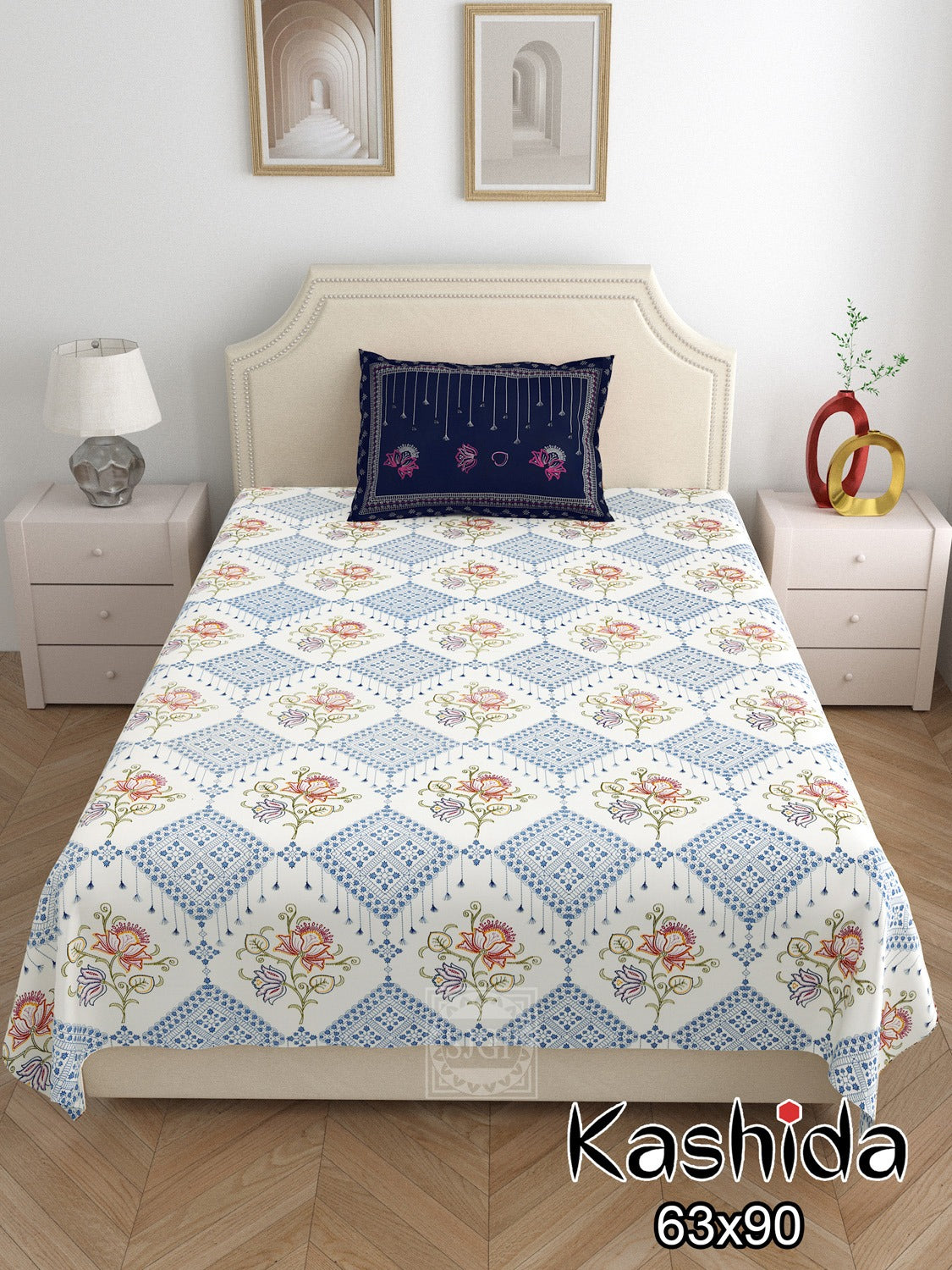 KASHIDA Single Bed Bedsheet