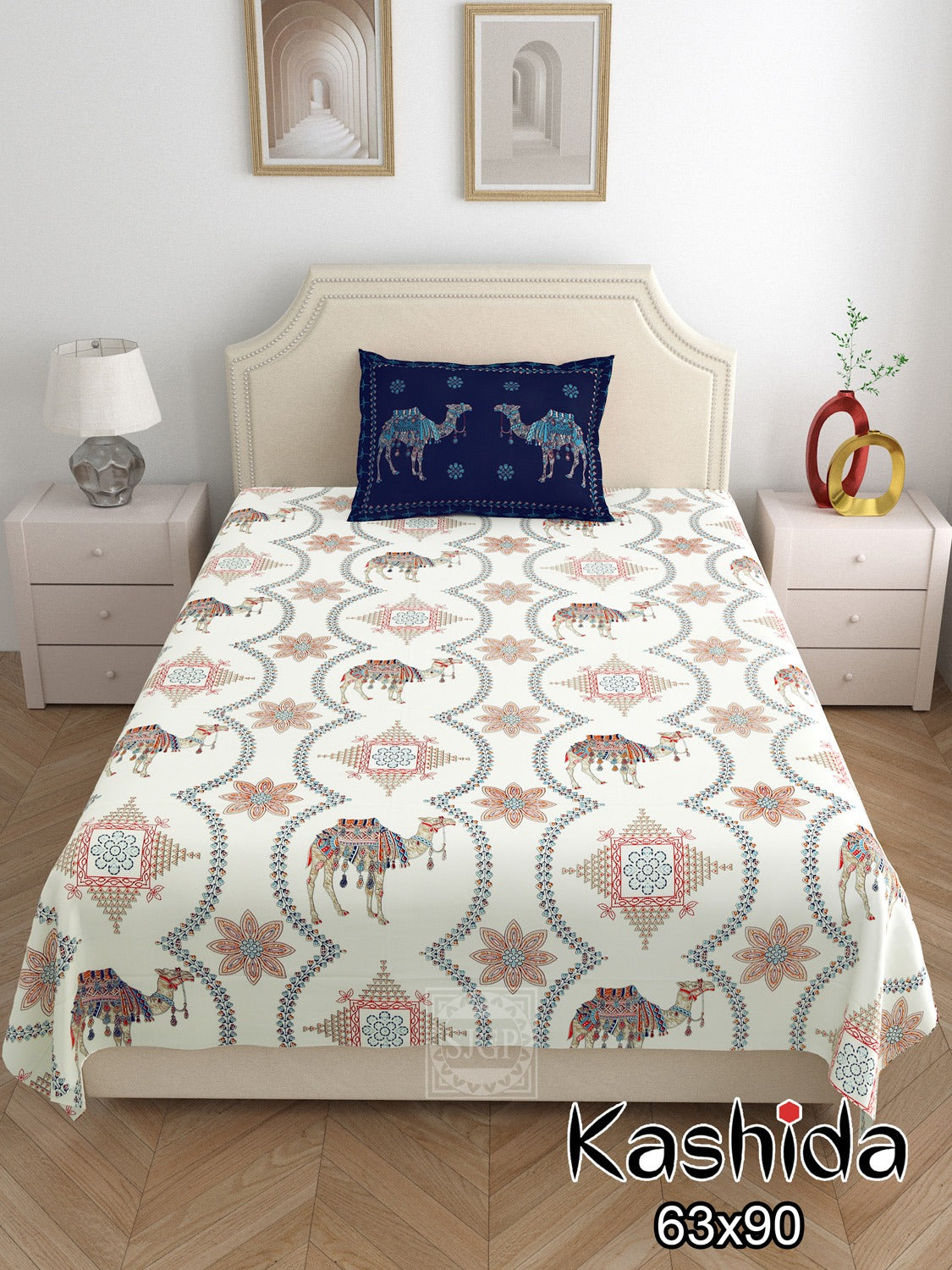 KASHIDA Single Bed Bedsheet