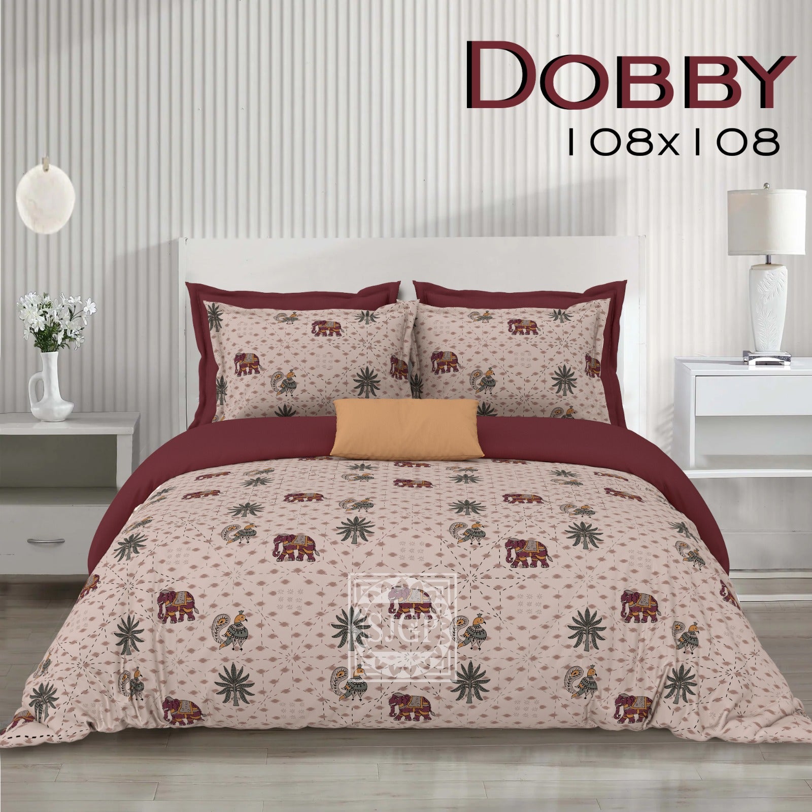 DOBBY Double Bed Bedsheet