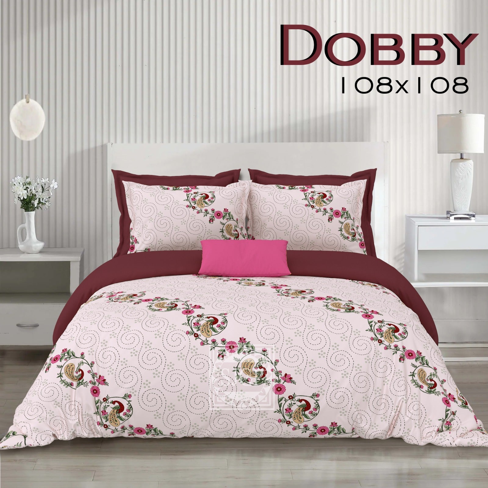 DOBBY Double Bed Bedsheet