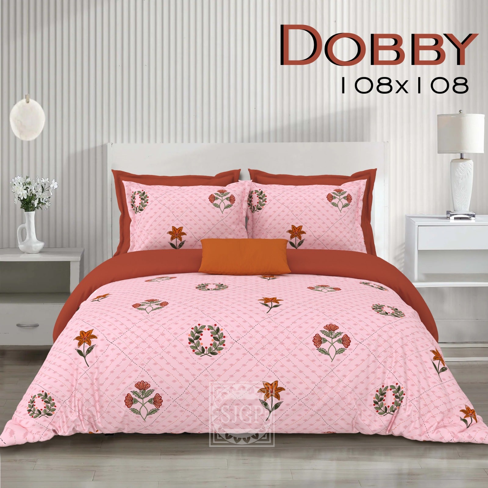 DOBBY Double Bed Bedsheet