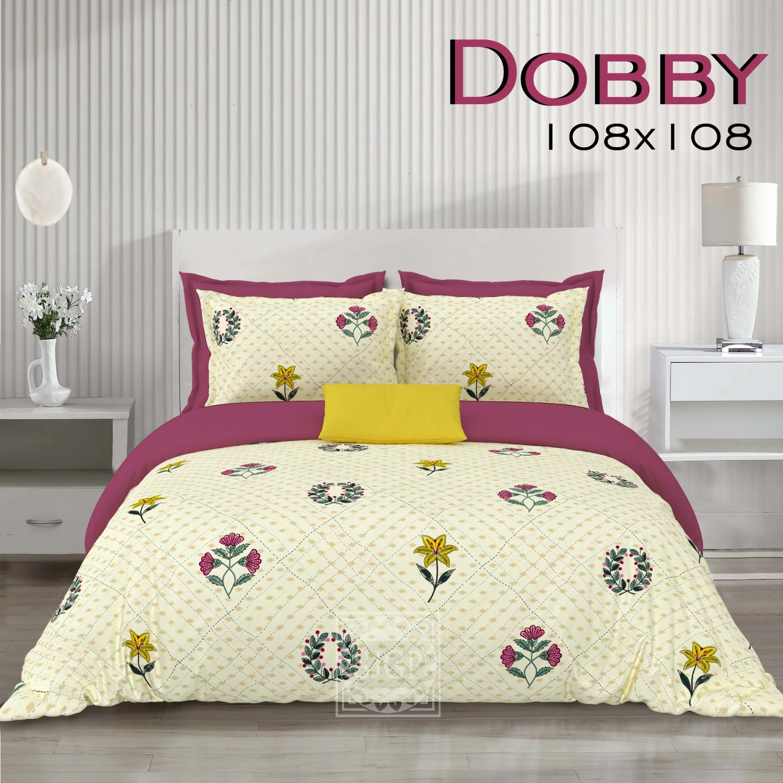 DOBBY Double Bed Bedsheet