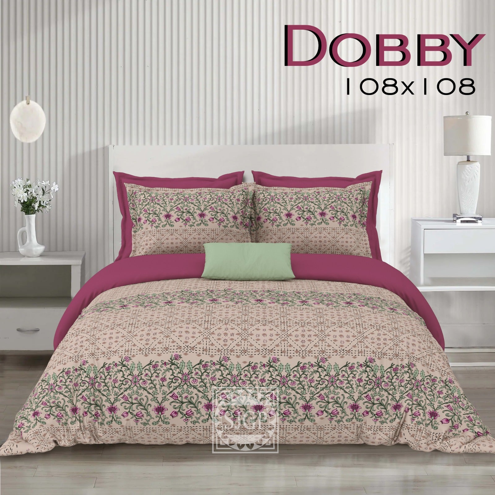 DOBBY Double Bed Bedsheet