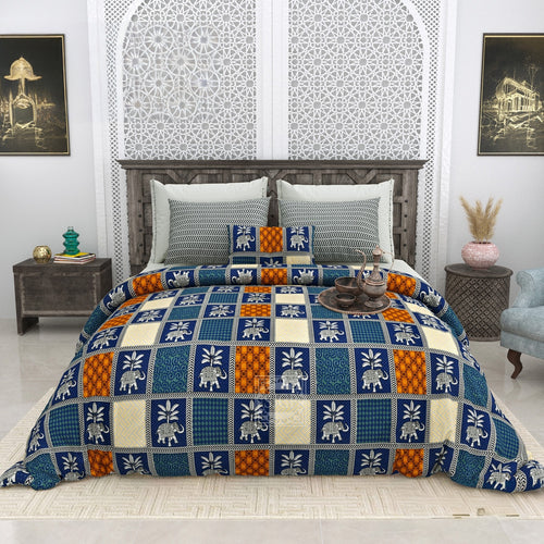 BAGRU GOLD Double Bedsheet