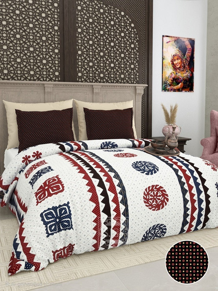 GUJRI PATCH Double Bed Bedsheet