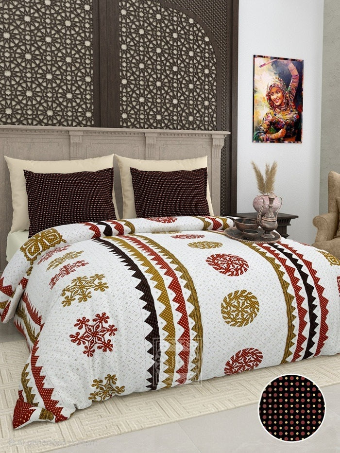 GUJRI PATCH Double Bed Bedsheet